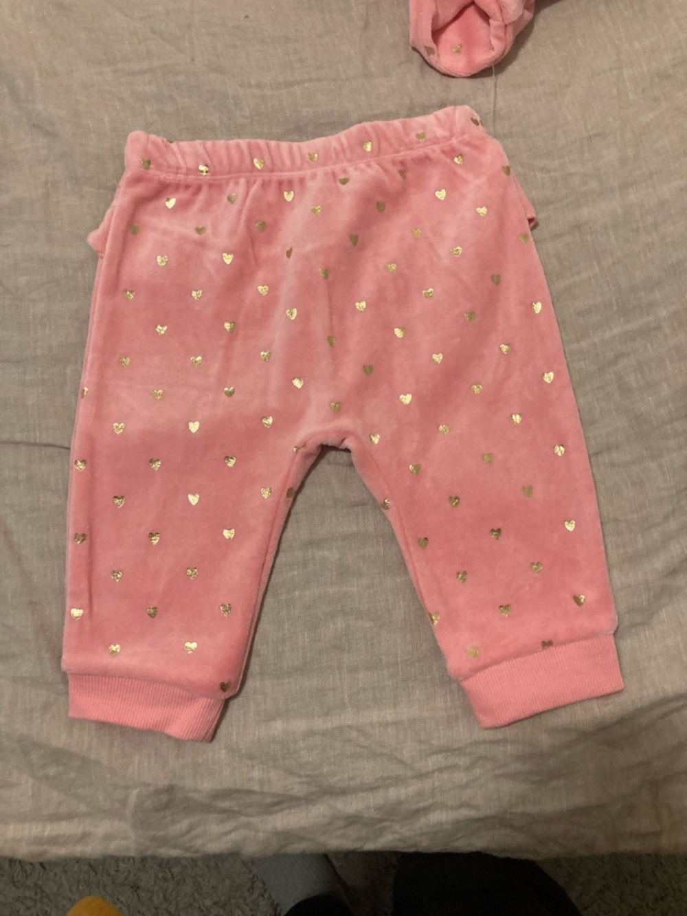 Little Me Pink Baby Two-Piece Set with Gold Hearts. NWT - Picture 3 of 5